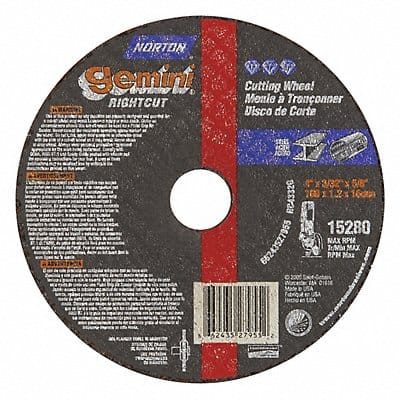 CutOff Whl Gemini 4 x3/32 x5/8 15280rpm