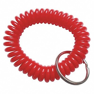 Wrist Coil with Key Ring Red