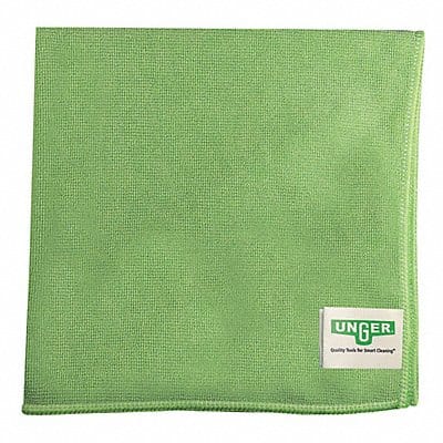 Microfiber Cloth 15 x 16 Green PK10