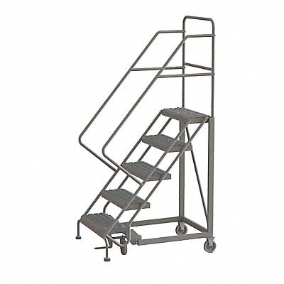 Rolling Ladder 5 Step Steel Serrated