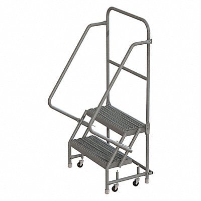 Rolling Ladder 2 Step Steel Serrated