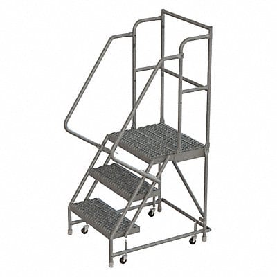 Rolling Ladder 3 Step Steel Serrated