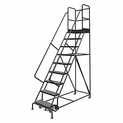 Rolling Ladder 9 Step Steel Perforated