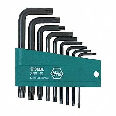 9 Piece Torx Tamper Resistant L-Key Set