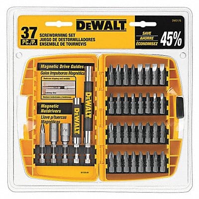 Screwdriver Bit Set 37 Pieces 1/4 Shank