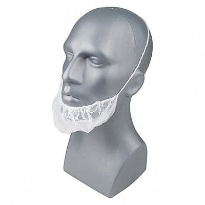 H8277 Beard Cover PP White Universal PK1000