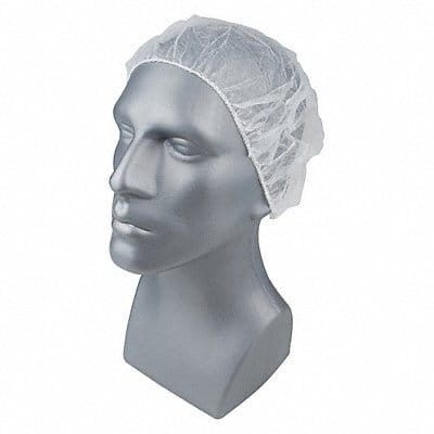 Bouffant Cap PP White 18 in PK1000