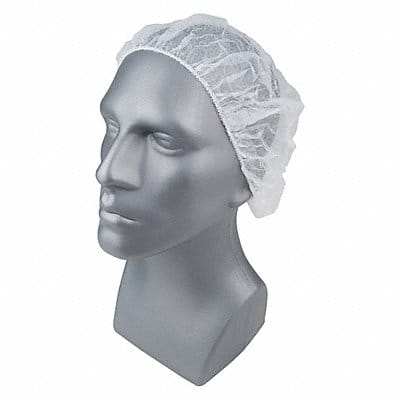 H8280 Bouffant Cap PP White 21 in PK1000