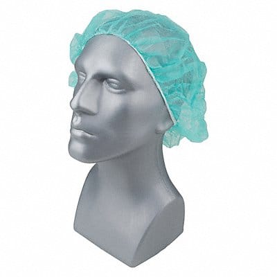 H8282 Bouffant Cap PP Green 24 in PK1000