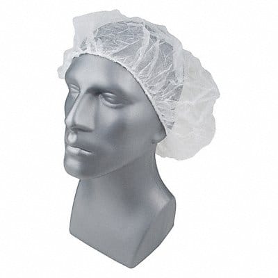 H8285 Bouffant Cap PP White 28 in PK1000