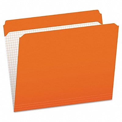 Letter File Folders Orange PK100