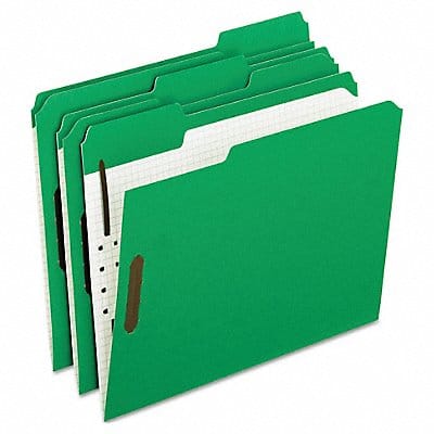 Letter File Folders Green PK50