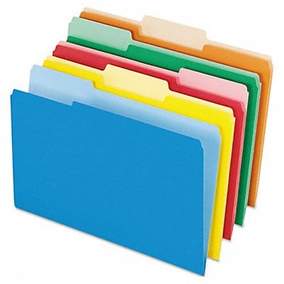 Legal File Folders Assorted PK100