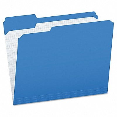 Letter File Folders Blue PK100