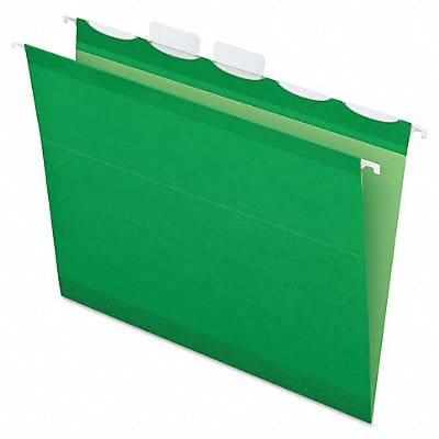 Hanging File Folders Bright Green PK25