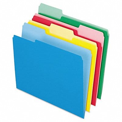 Letter File Folders Assorted PK24