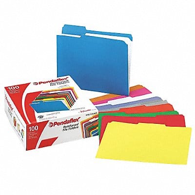 Letter File Folders Assorted PK100