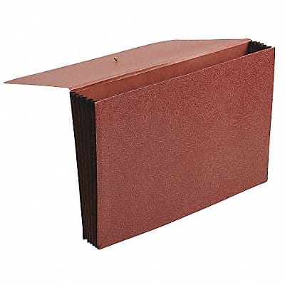 Expandable File Wallet 5 1/4 Red Fiber