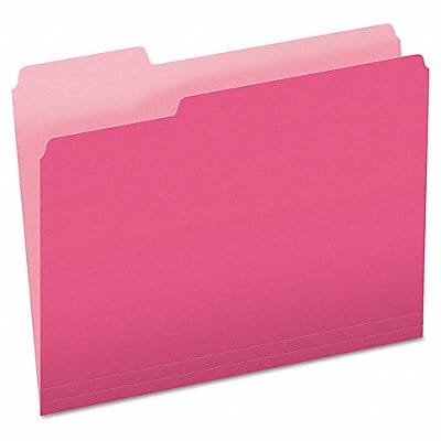 Letter File Folders Pink/Lt Pink PK100