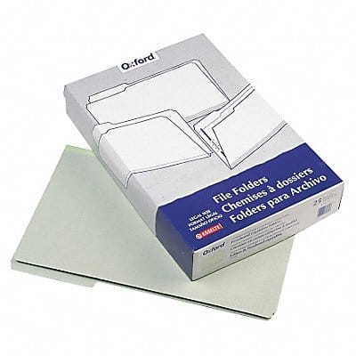 Legal File Folders Green PK25