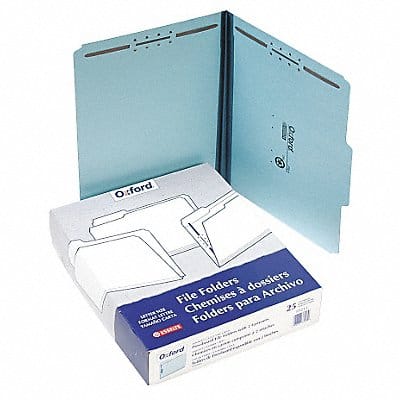 Letter File Folders Blue PK25