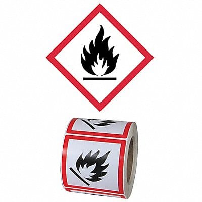 Pictogram Label Flame Hazard PK500