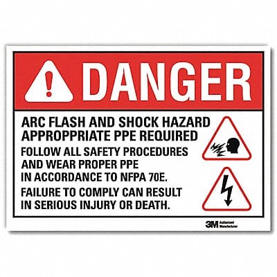 Danger Sign 7inx10in Reflective Sheeting