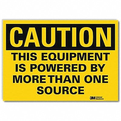 Caution Sign 7inx10in Reflctv Sheeting