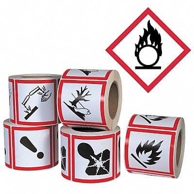 Pictogram Label Flame Circle PK500