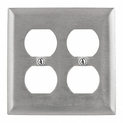 Wall Plate Covers Jumbo Ss 2 Gang