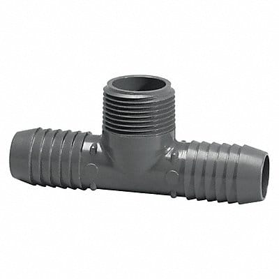 Male Adapter Tee 1 in PVC 200 psi Gray