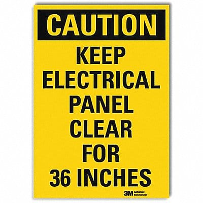 Caution Sign 14x10in Reflective Sheeting