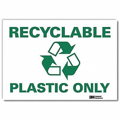 Recycling Sign 10x14in Rflctive Sheeting