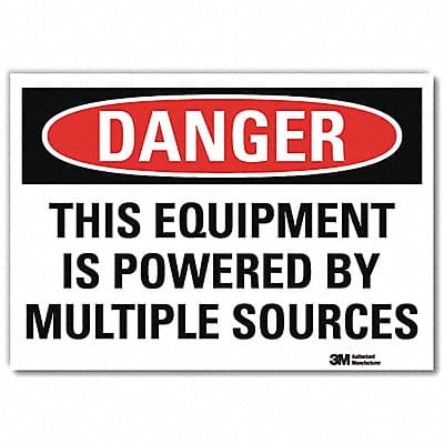 Danger Sign 7inx10in Reflective Sheeting