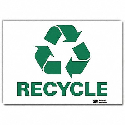 Recycling Sign 7x10in Rflctive Sheeting