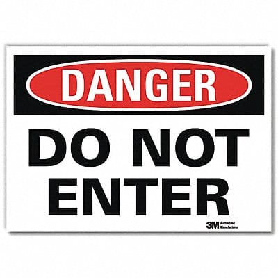 Danger Sign 7inx10in Reflective Sheeting