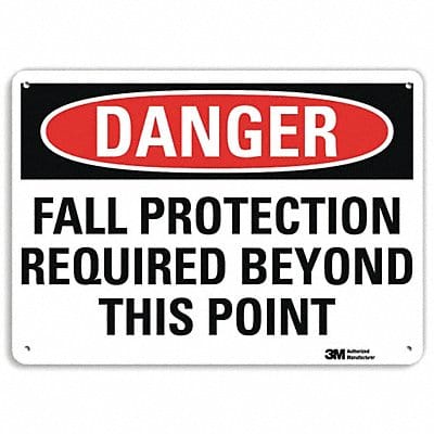 Danger Sign 10 inx14 in Aluminum