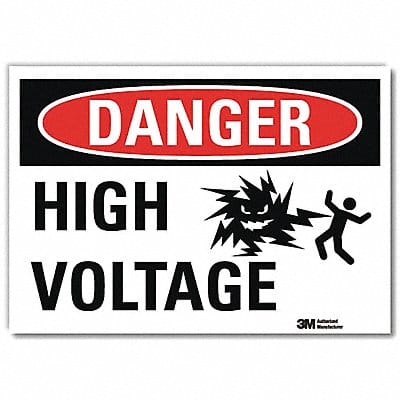 Danger Sign 10inx14in Reflctv Sheeting