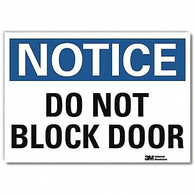 Notice Sign 7inx10in Reflective Sheeting