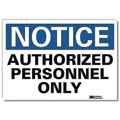 Notice Sign 7inx10in Reflective Sheeting