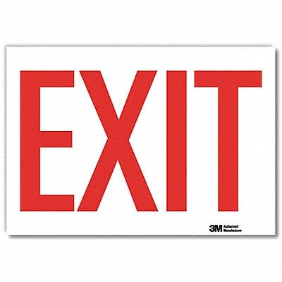 Exit Sign 7in x 10in Reflective Sheeting