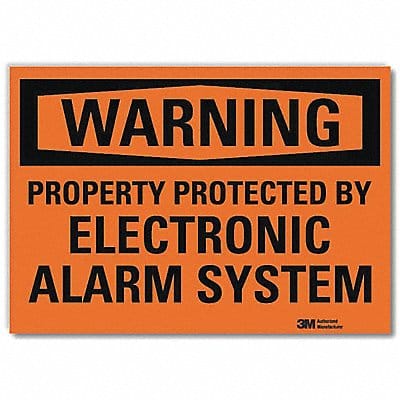 Warning Sign 7x10in Reflective Sheeting