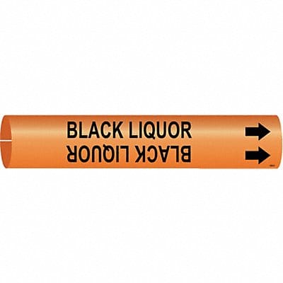 Pipe Marker Black Liquor 4/5 in W