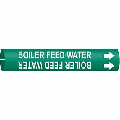 Pipe Marker Boilr Feed Water 2 13/16in H