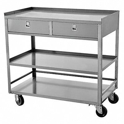 Mobile Wrkstion SS 36 L 20 W 3 Shelf