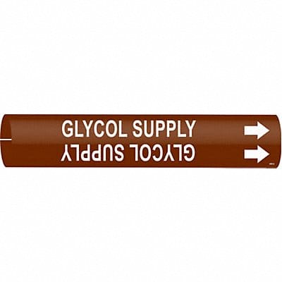 Pipe Marker Glycol Supply