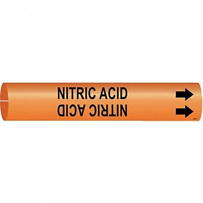 Pipe Marker Nitric Acid 2 in H 2 in W