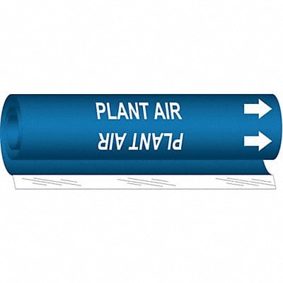 Pipe Marker Plant Air 9 in H 8 in W