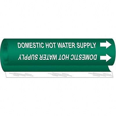 Pipe Marker Domestic Hot Water Supply