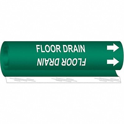 Pipe Marker Floor Drain 26 in H 12 in W